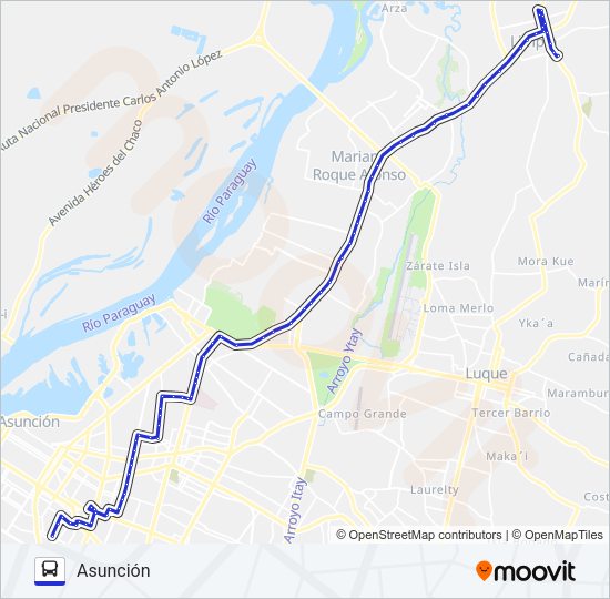 Mapa de 34 de autobús
