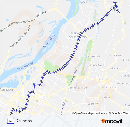 34 bus Line Map