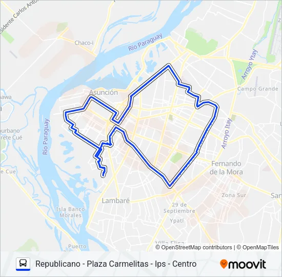 13A Bus Line Map