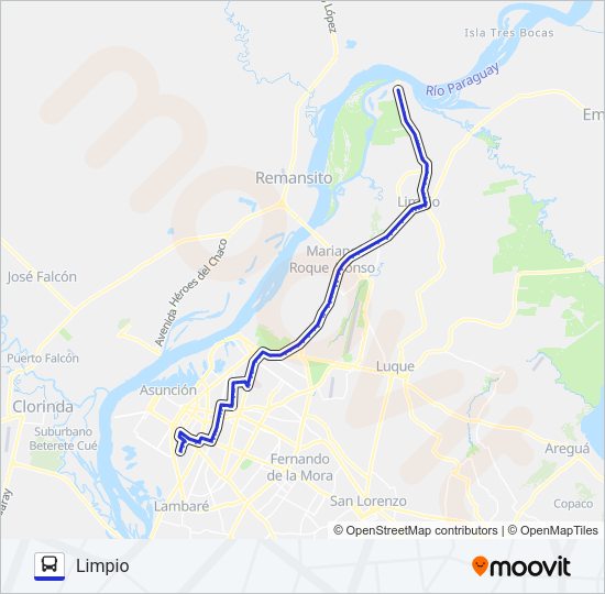 Mapa de 34 de autobús
