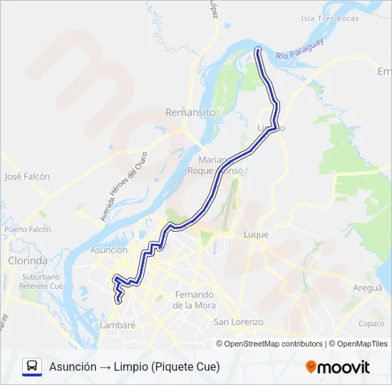 34 Bus Line Map