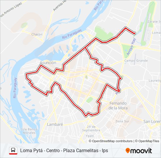 13B bus Line Map