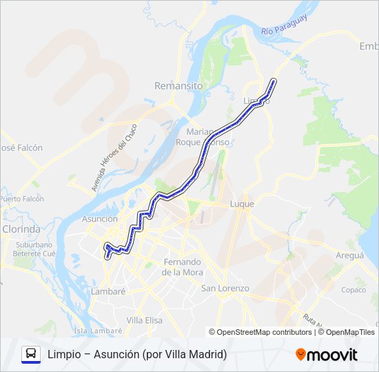 Mapa de 34 de autobús