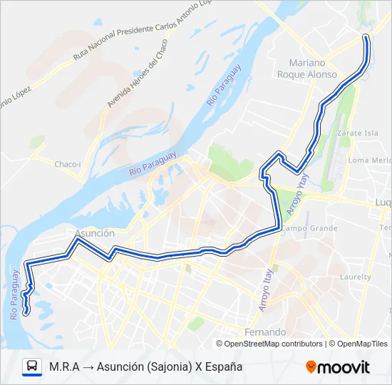 35 Bus Line Map