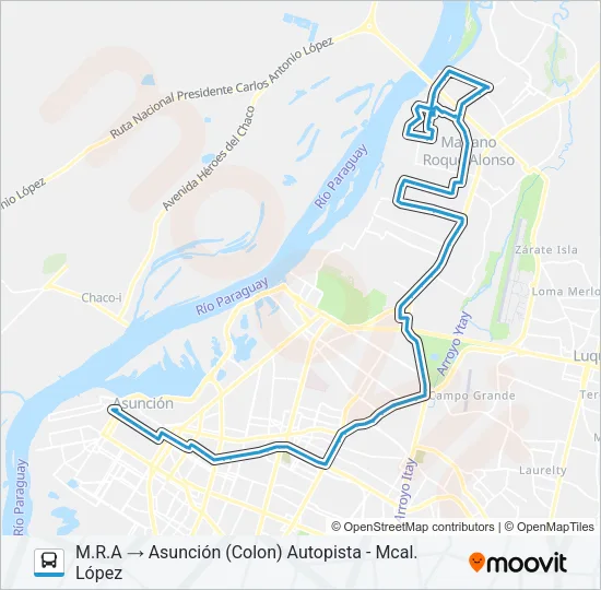 44 Bus Line Map