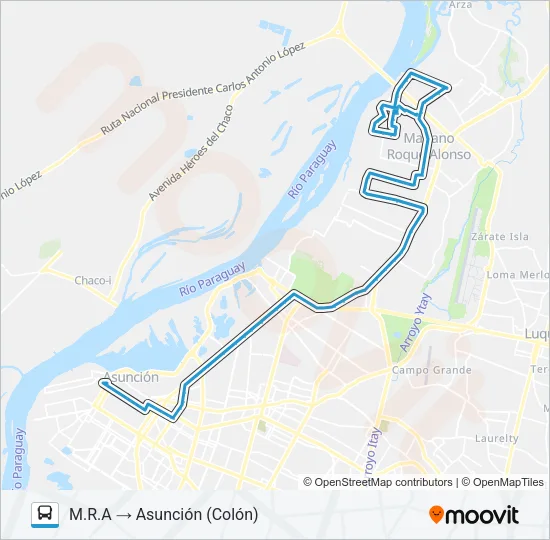 44 Bus Line Map
