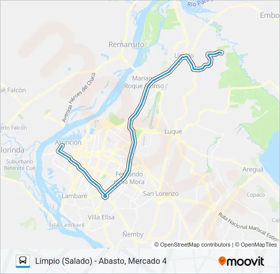 44 Bus Line Map