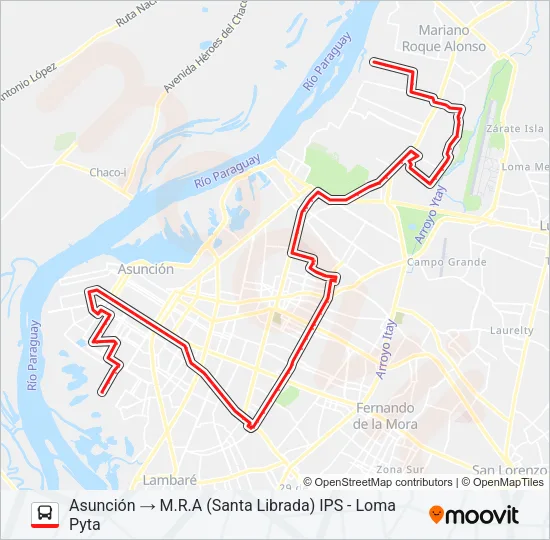 37-40 Bus Line Map