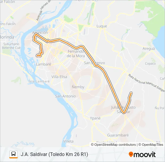 12-43 Bus Line Map