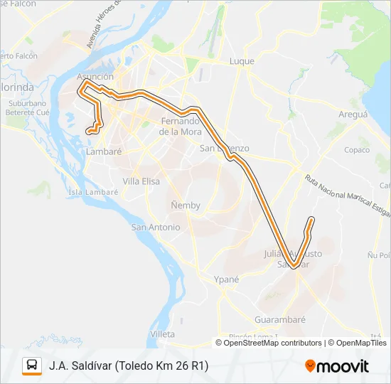 12-43 Bus Line Map