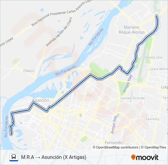 35 Bus Line Map