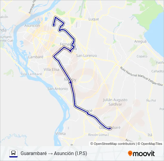 85 Bus Line Map