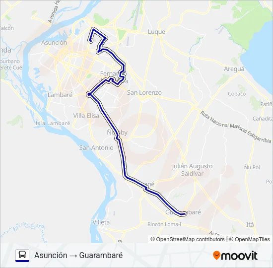 85 Bus Line Map