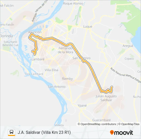 12-43 Bus Line Map