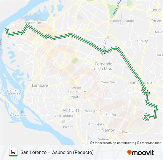 56-A Bus Line Map