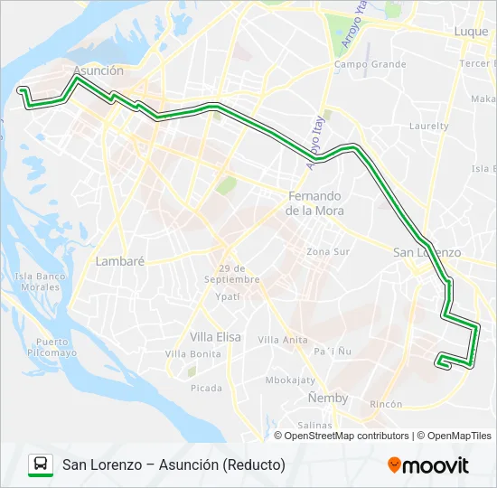 56-A Bus Line Map