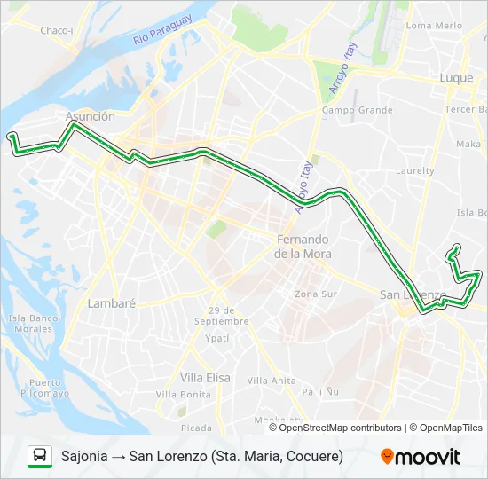 56-C Bus Line Map