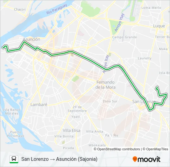 56-C Bus Line Map