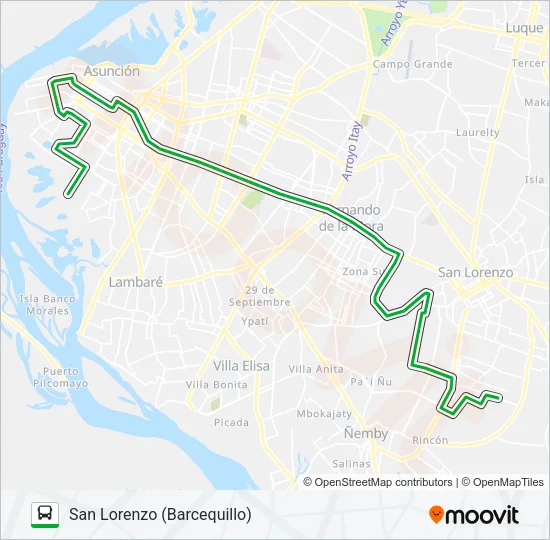 45 Bus Line Map
