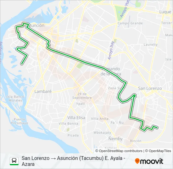 45 Bus Line Map