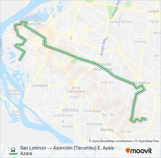 45 Bus Line Map