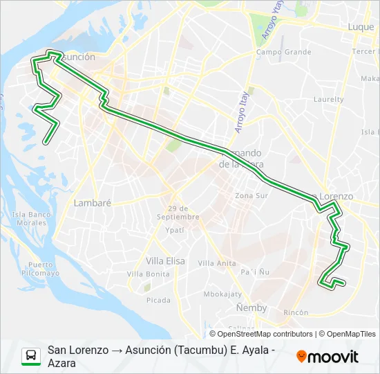 45 Bus Line Map