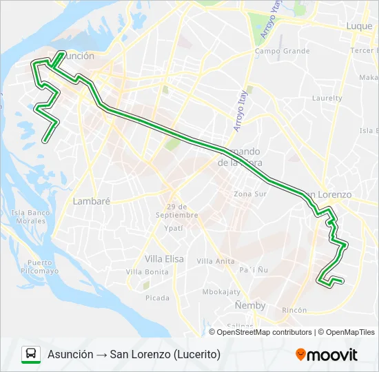 45 Bus Line Map