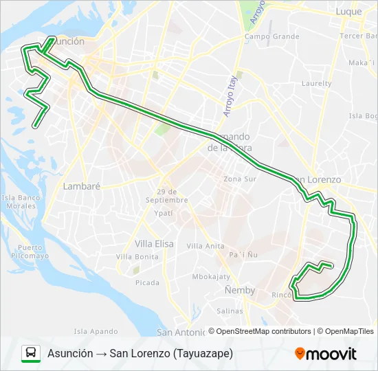 45 Bus Line Map