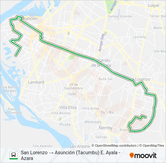 45 Bus Line Map