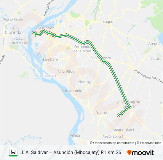 56 Bus Line Map