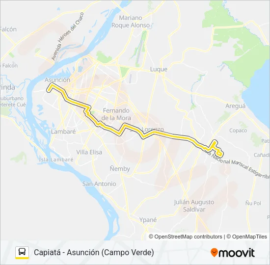 96 Bus Line Map