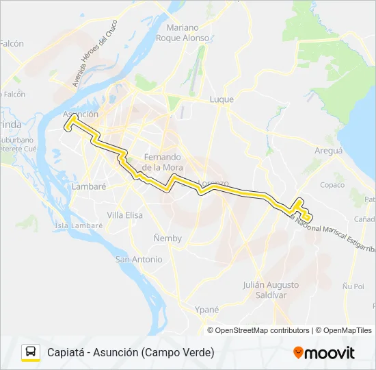 96 Bus Line Map