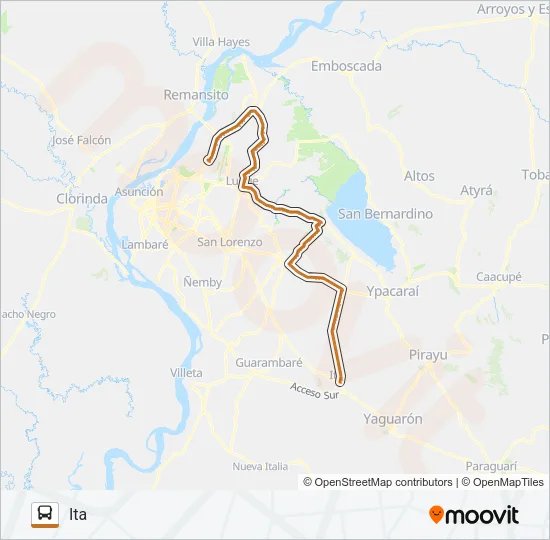 165-A Bus Line Map
