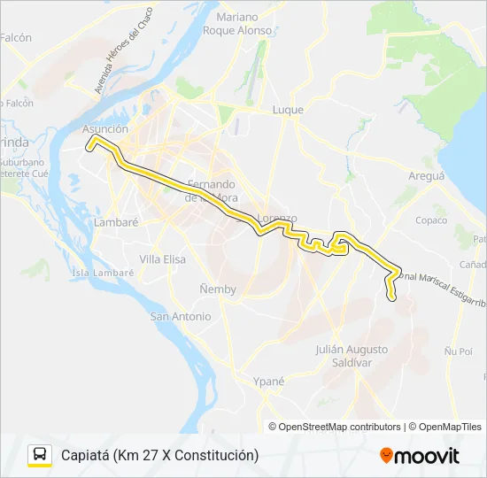 96 Bus Line Map
