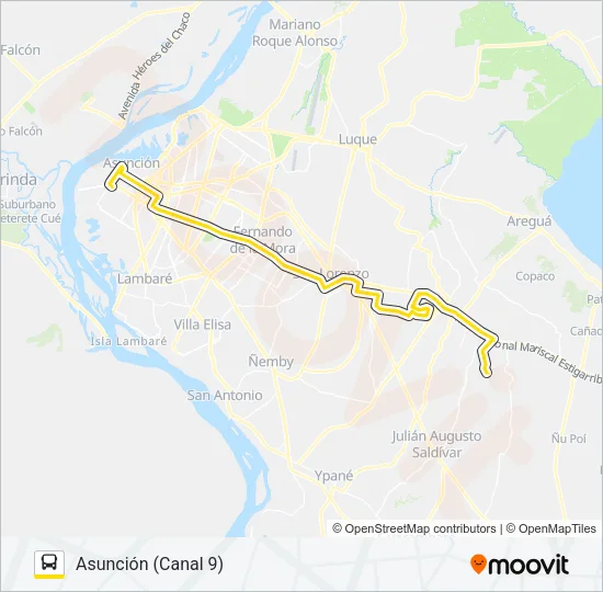 96 Bus Line Map