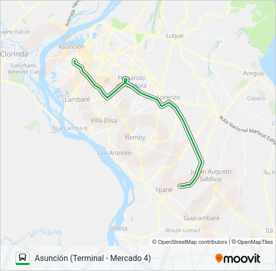 50 Bus Line Map