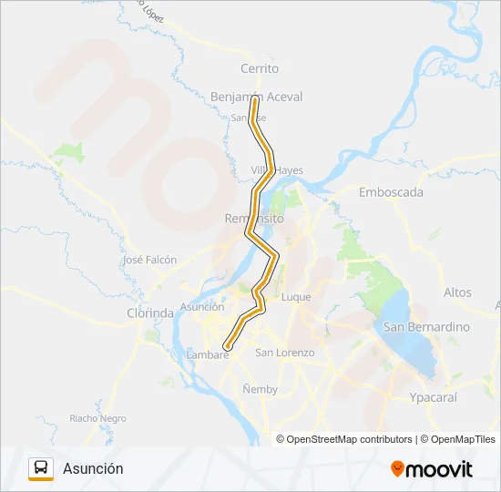 5CH Bus Line Map