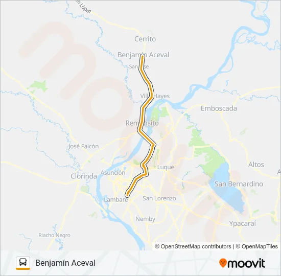 5CH Bus Line Map