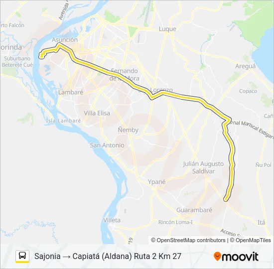96 Bus Line Map