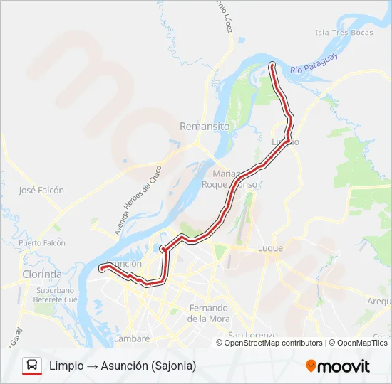 36 Bus Line Map