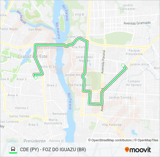 EASY BUS Bus Line Map