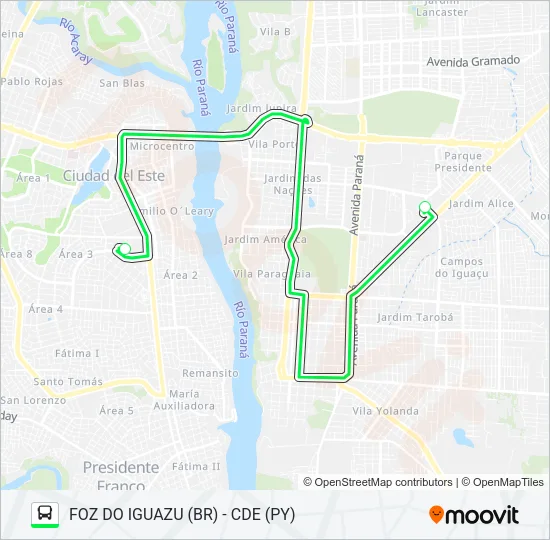 EASY BUS Bus Line Map