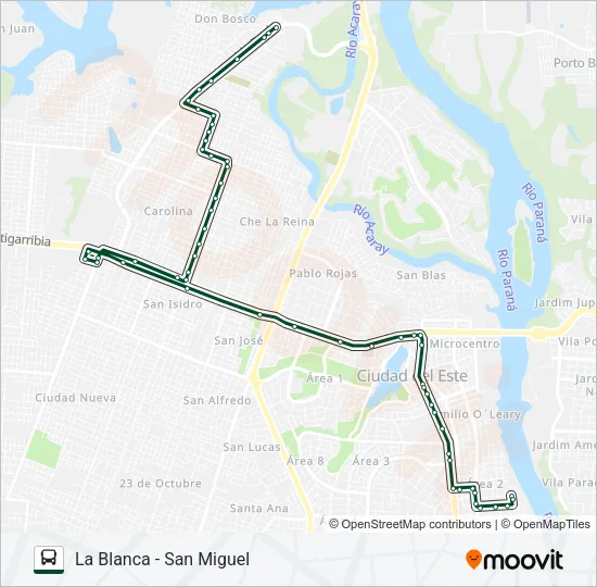 BUS ELÉCTRICO Bus Line Map