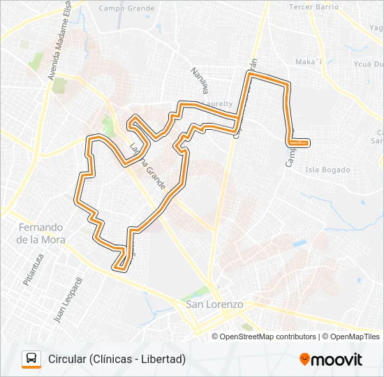 12 Bus Line Map