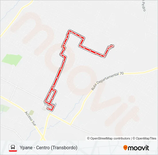 38 Bus Line Map