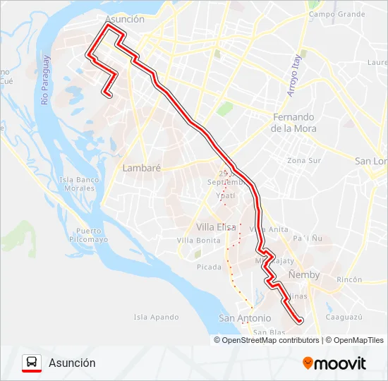 38 Bus Line Map