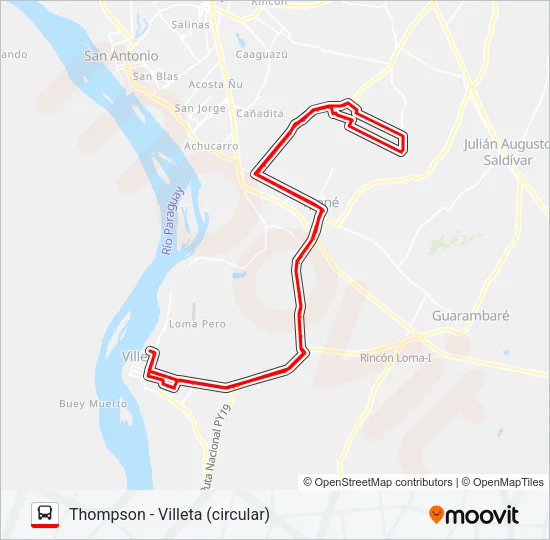 38 Bus Line Map