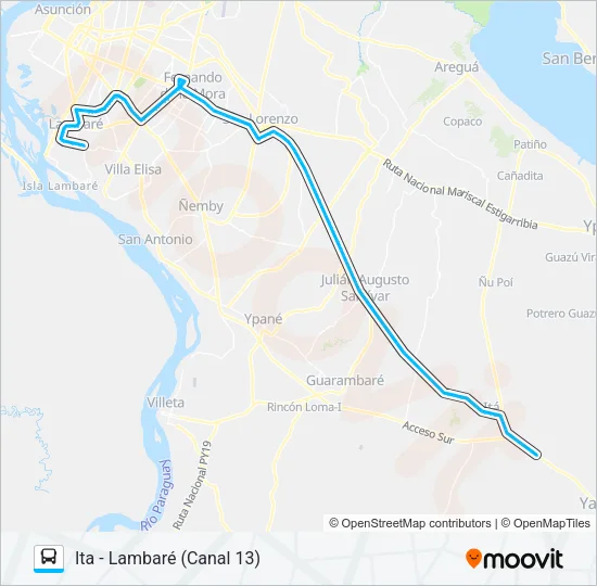 454 Bus Line Map