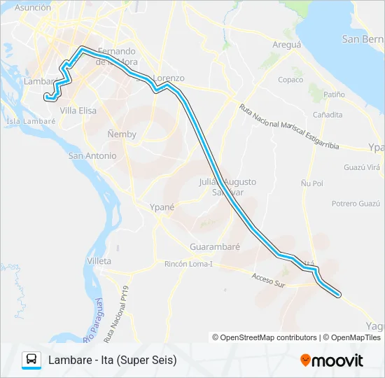 454 Bus Line Map