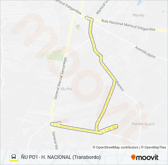 165 Bus Line Map